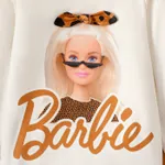 Barbie 2pcs Kid Girl Character Print Sweatshirt and Leopard Print Leggings Set  image 2
