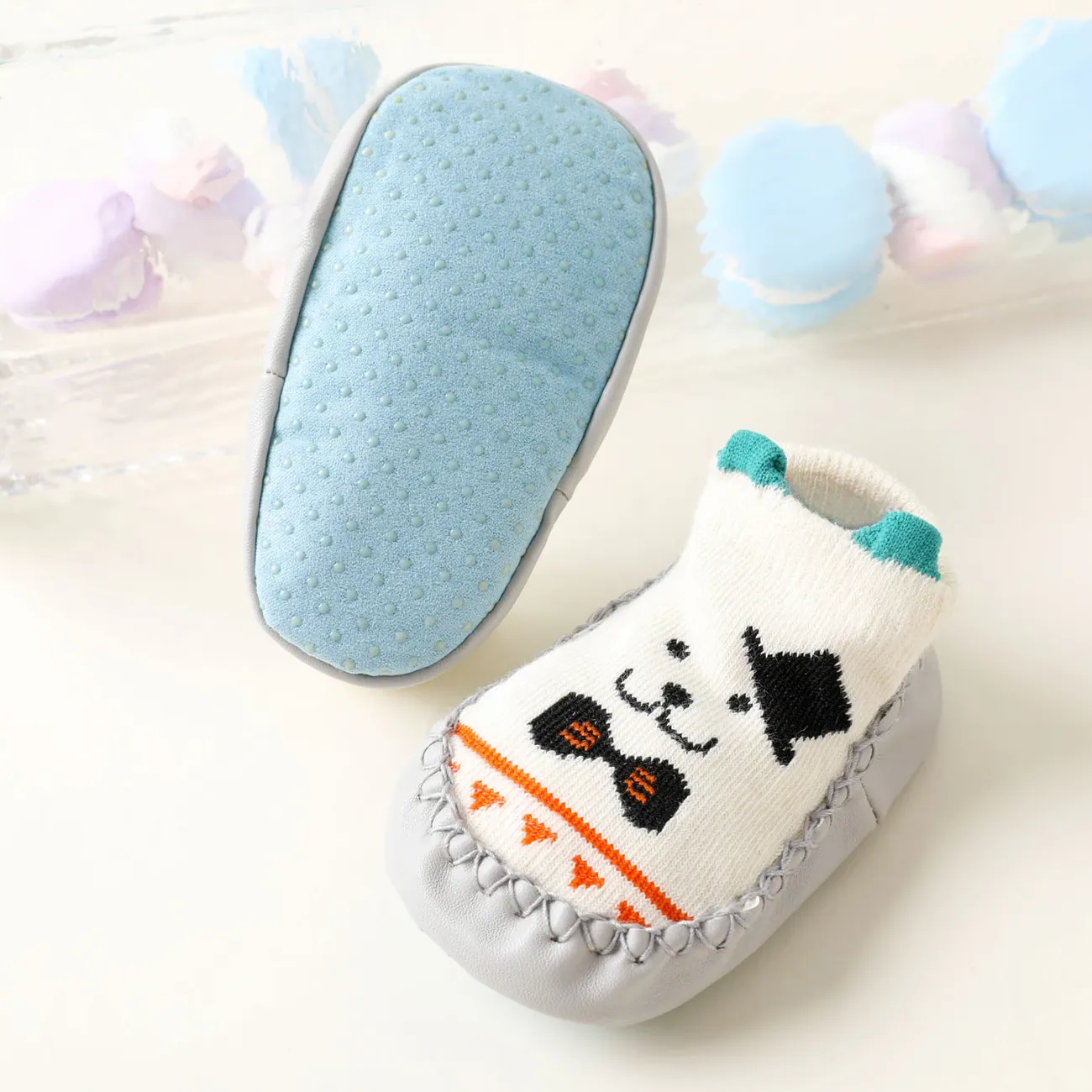 Bebê / Toddler 3D desenhos animados animal sapatas meias Branco big image 1