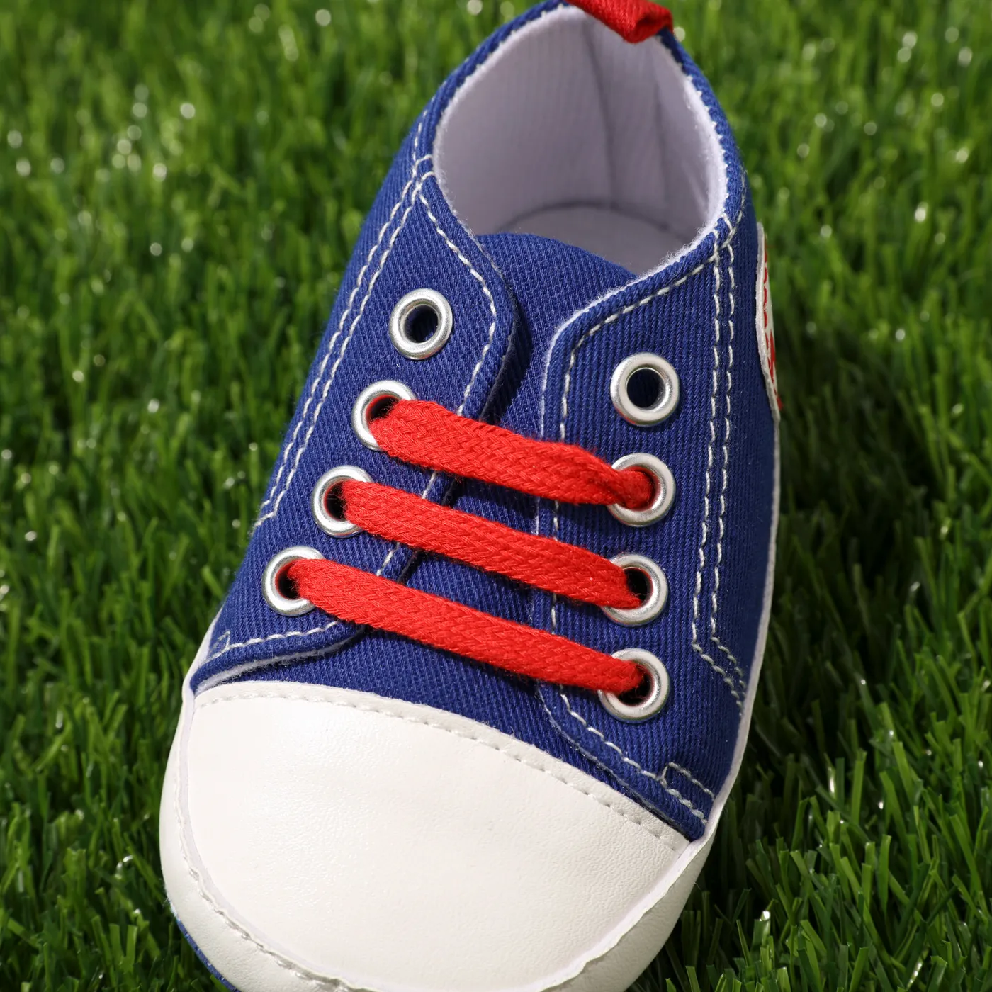 Baby / Toddler Letter Graphic Lace Up Prewalker Shoes  image 4