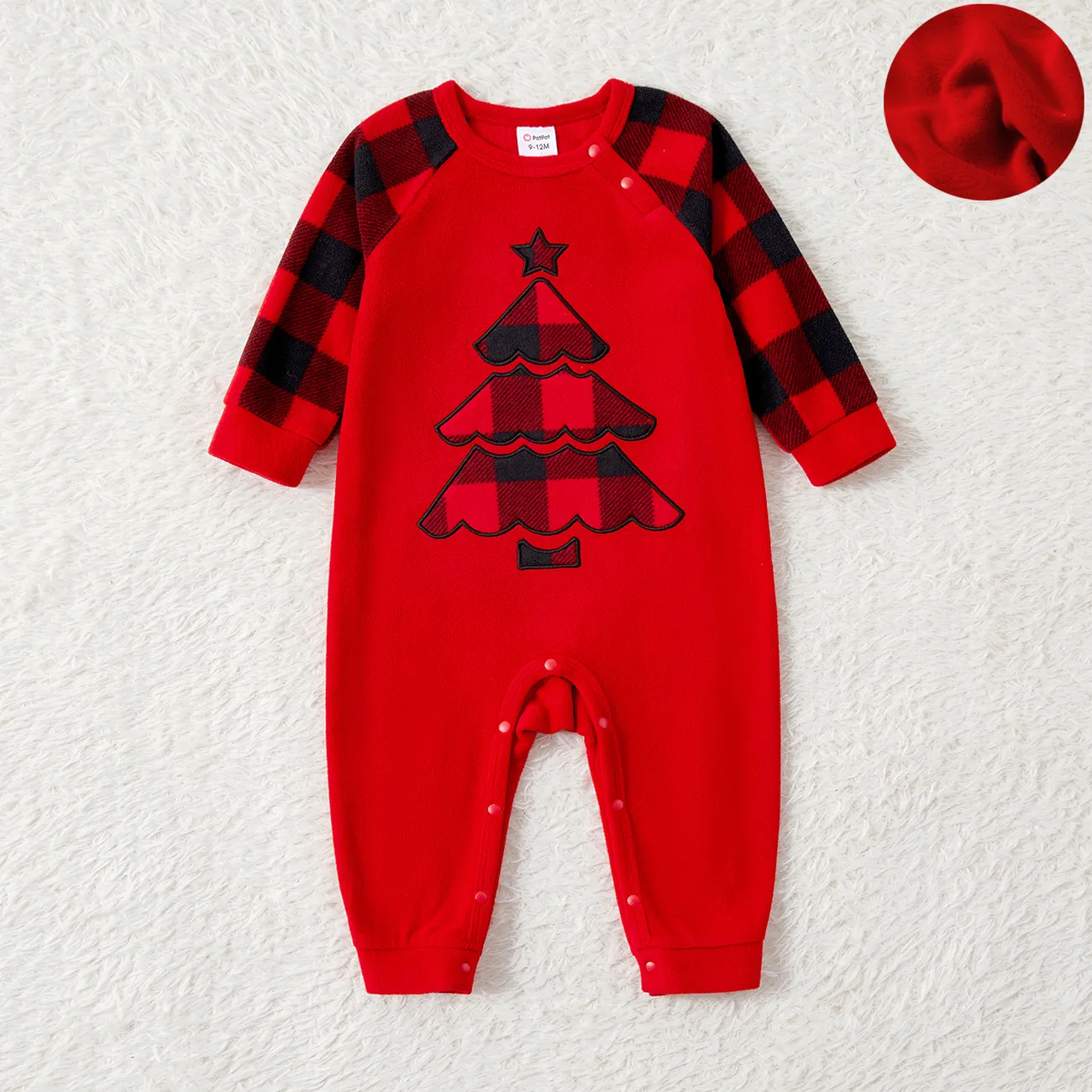 Natal Look de família Manga comprida Conjuntos de roupa para a família Pijamas (Flame Resistant)  big image 1