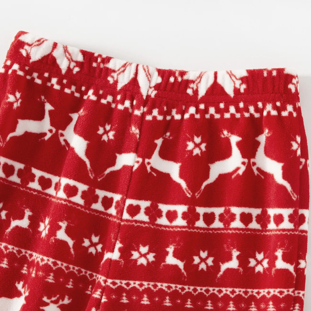 Navidad Looks familiares Manga larga Conjuntos combinados para familia Pijamas (Flame Resistant) rojo blanco big image 1