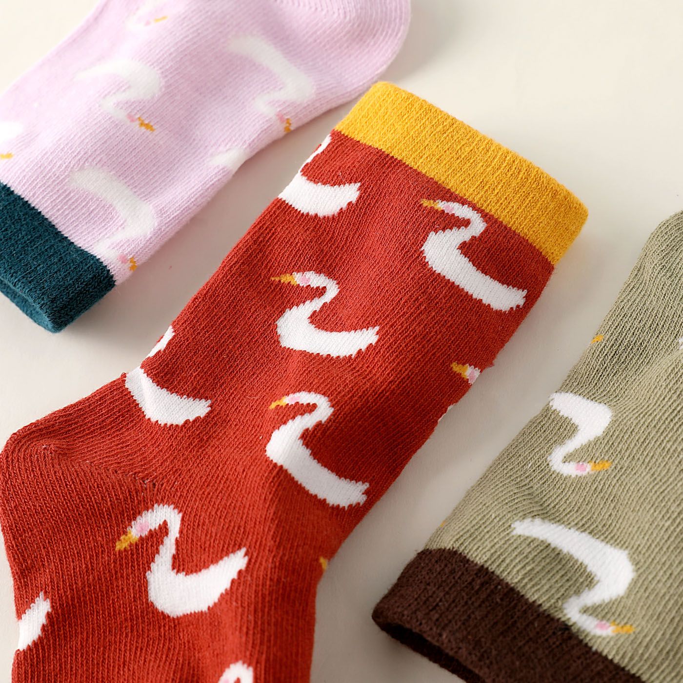 

3-pairs Toddler Cartoon Animal Pattern Crew Socks