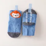 calcetines con estampado de animales de dibujos animados de bebé Azul