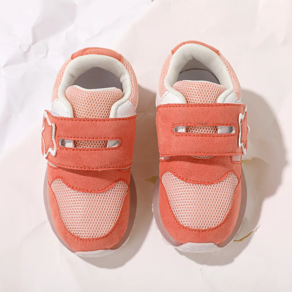 Toddler / Kid Star Pattern Mesh Panel Casual LED Shoes big image 3