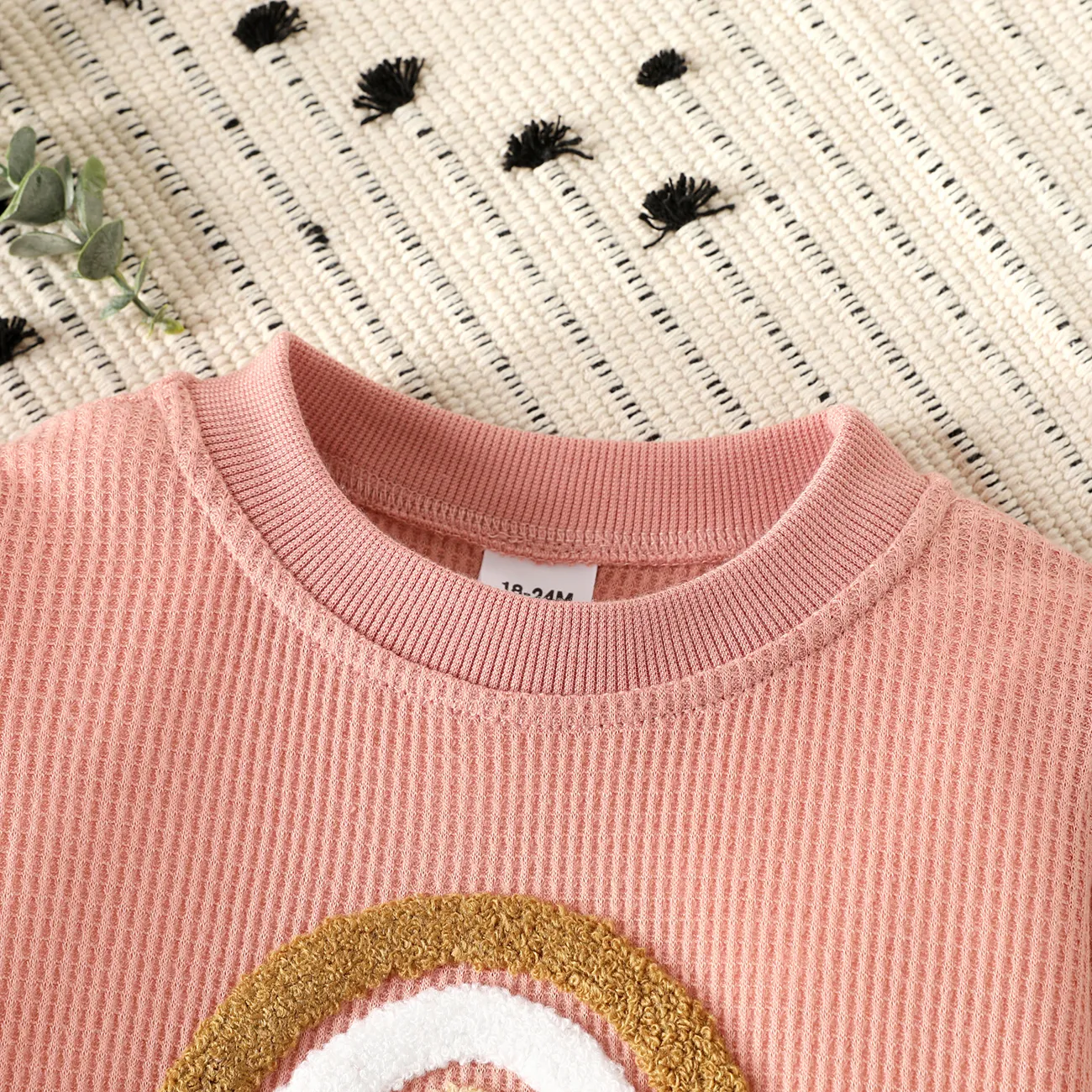 Criança Unissexo Hipertátil/3D Infantil Sweatshirt Rosa big image 1