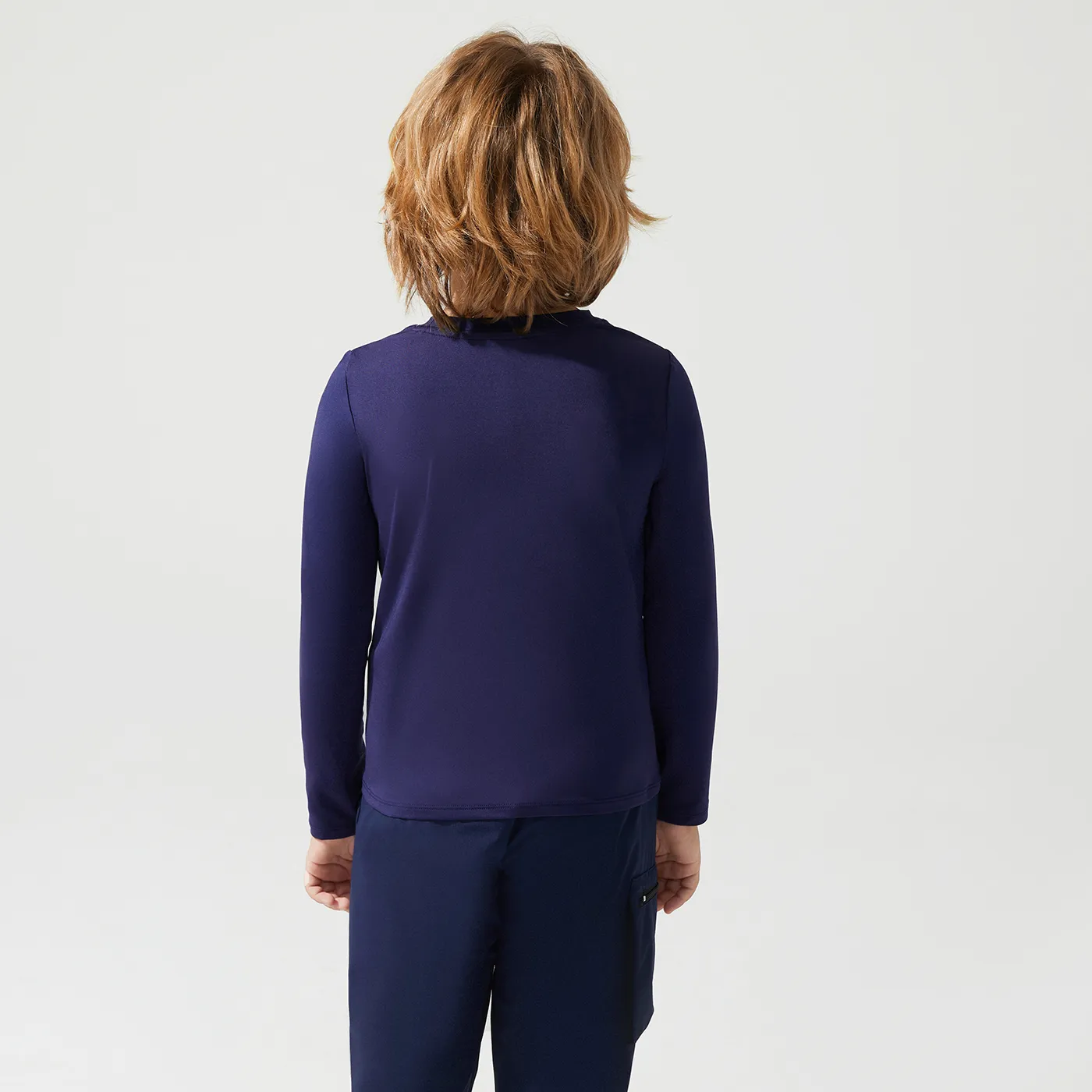 Activewear Kid Boy Solid Color Long Breathable Tee  image 6