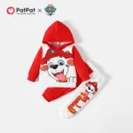 PAW Patrol Little Boy/Girl Cartoon Dog Print Long-sleeve Hoodie and Sweatpants Set Red