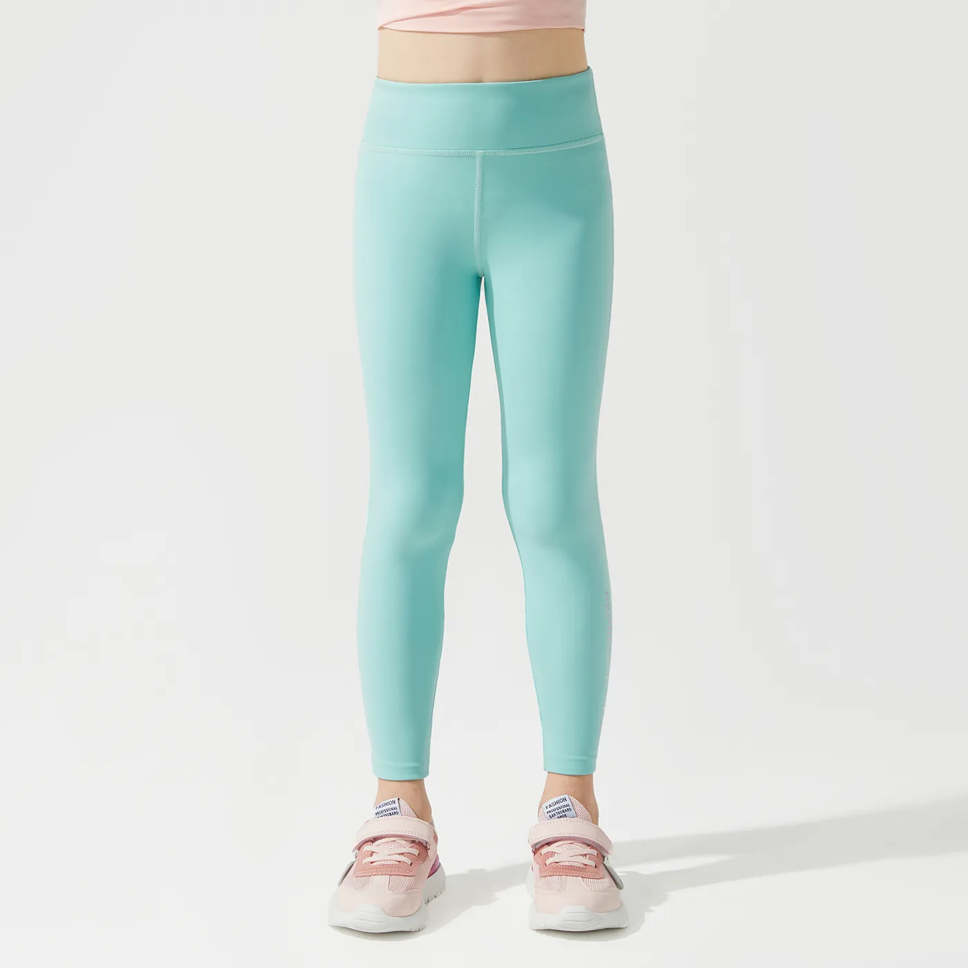運動服 兒童 女孩 字母印花高腰緊身褲  image 3