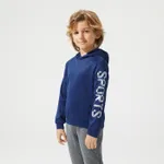 Activewear Kid Boy/Kid Girl Letter Print Raglan Sleeve Hoodie Sweatshirt Blue image 5