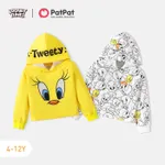 Looney Tunes Kid Girl Tweety Print Hoodie Sweatshirt Yellow image 6