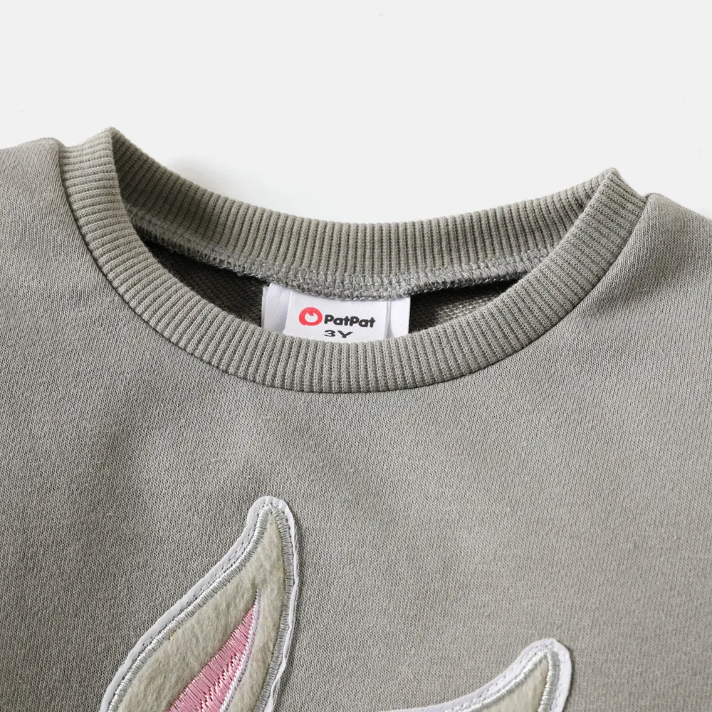 Looney Tunes Toddler Girl/Boy Character Embroidered Colorblock Cotton Sweatshirt big image 3