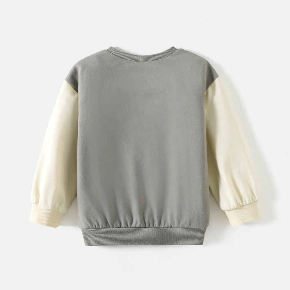 Looney Tunes Toddler Girl/Boy Character Embroidered Colorblock Cotton Sweatshirt big image 6