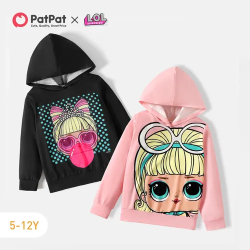 L.O.L. SURPRISE! Kid Girl Character Print Hooded Sweatshirt
