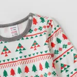 Christmas Family Matching Allover Xmas Tree Print Long-sleeve Pajamas Sets (Flame Resistant)  image 6
