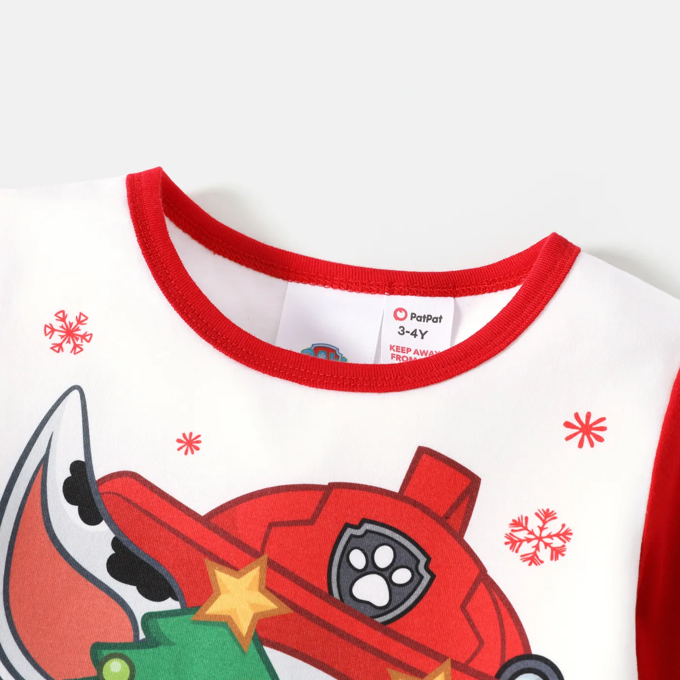 PAW Patrol 2pcs Toddler Boy/Girl Christmas Graphic Long-sleeve Tee and Polar Fleece Pants Pajamas Sleepwear Set  image 3