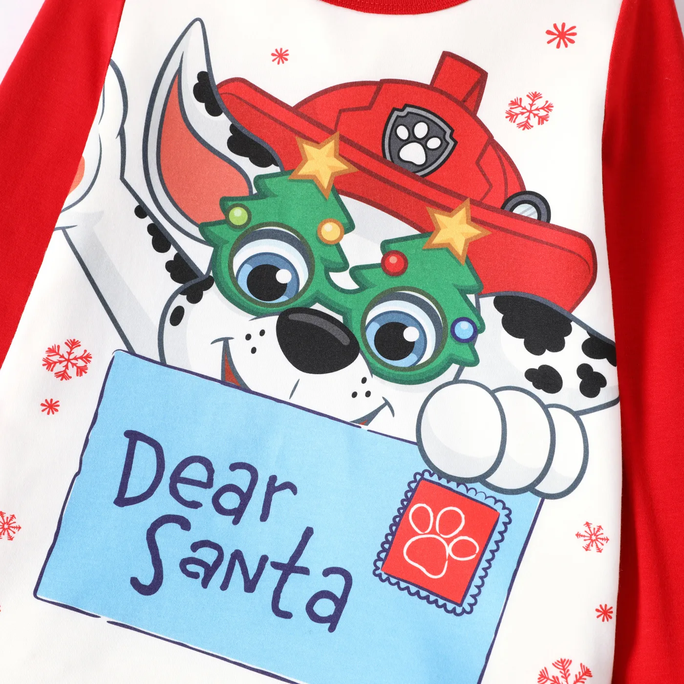 PAW Patrol 2pcs Toddler Boy/Girl Christmas Graphic Long-sleeve Tee and Polar Fleece Pants Pajamas Sleepwear Set  image 2