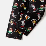 Looney Tunes  Family Matching Cartoon Graphic aglan-sleeve Allover Christmas Print Pajamas Sets (Flame Resistant)  image 5