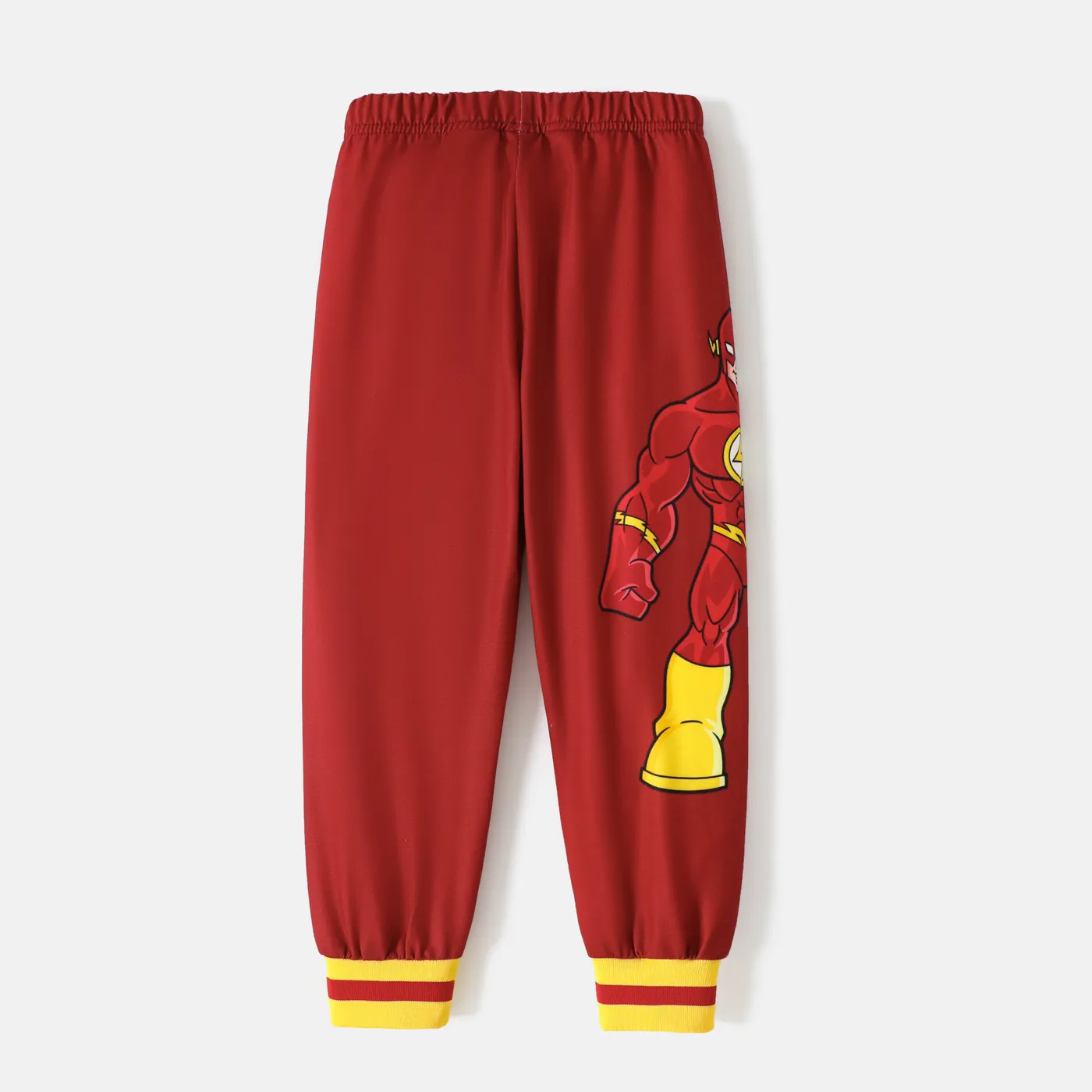 Justice League Toddler Boy Character Print Elasticized Pants Red image 3