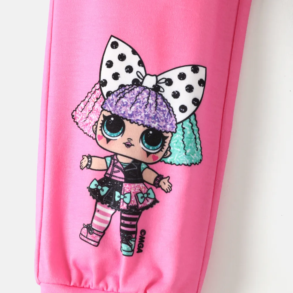 L.O.L. SURPRISE! Toddler Girl Letter Print Colorblock Elasticized Pants big image 3