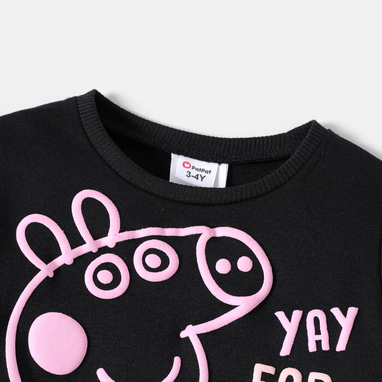 Peppa Pig Enfant en bas âge Fille Enfantin Cochon Sweat-shirt Noir big image 1