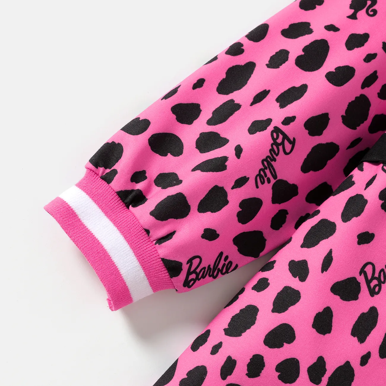 Barbie 2 unidades IP Chica Básico Estampado de leopardo Vestidos Rosado big image 1