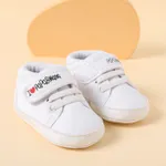 Baby / Toddler Letter Graphic White Prewalker Shoes  image 3
