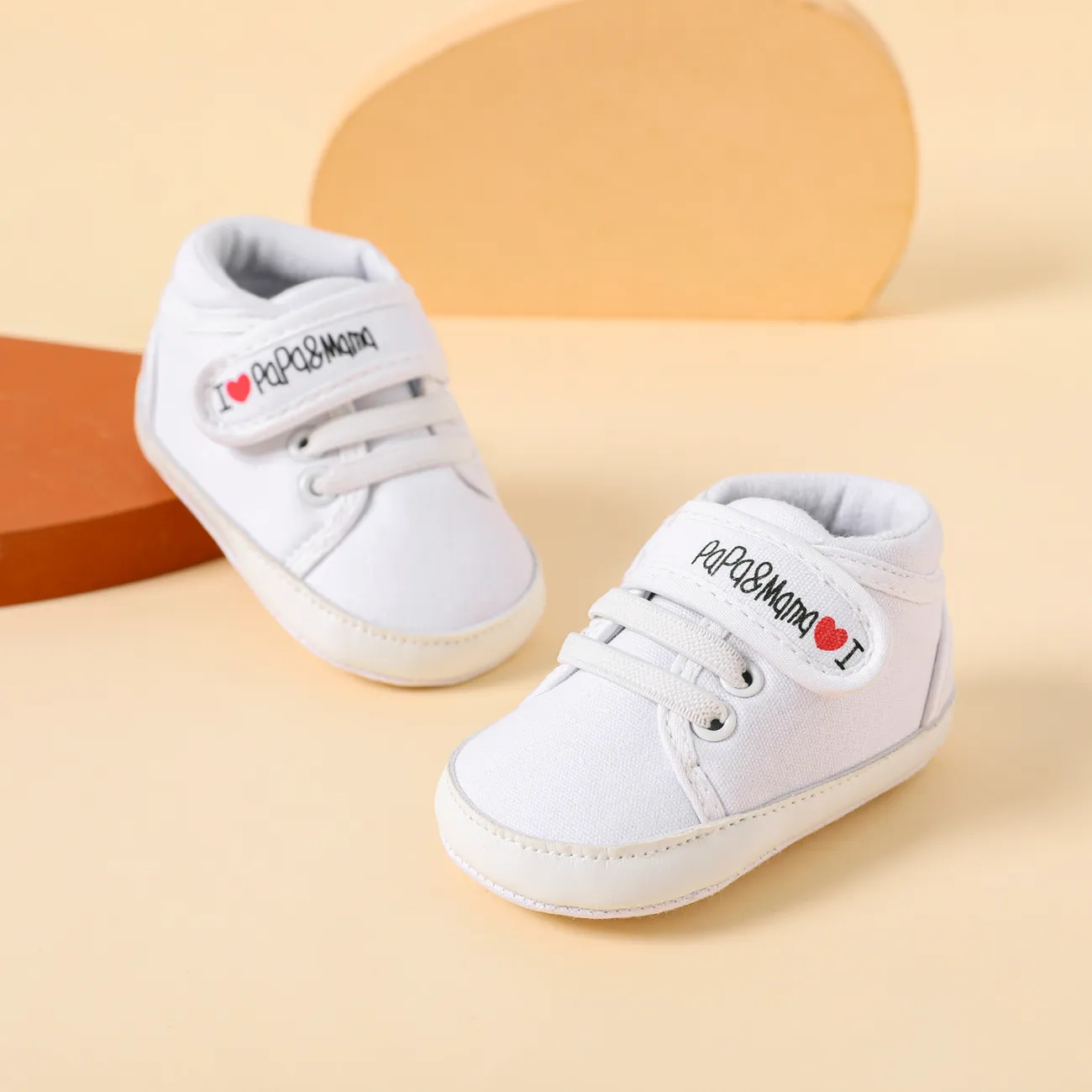 Baby / Toddler Letter Graphic White Prewalker Shoes  big image 1