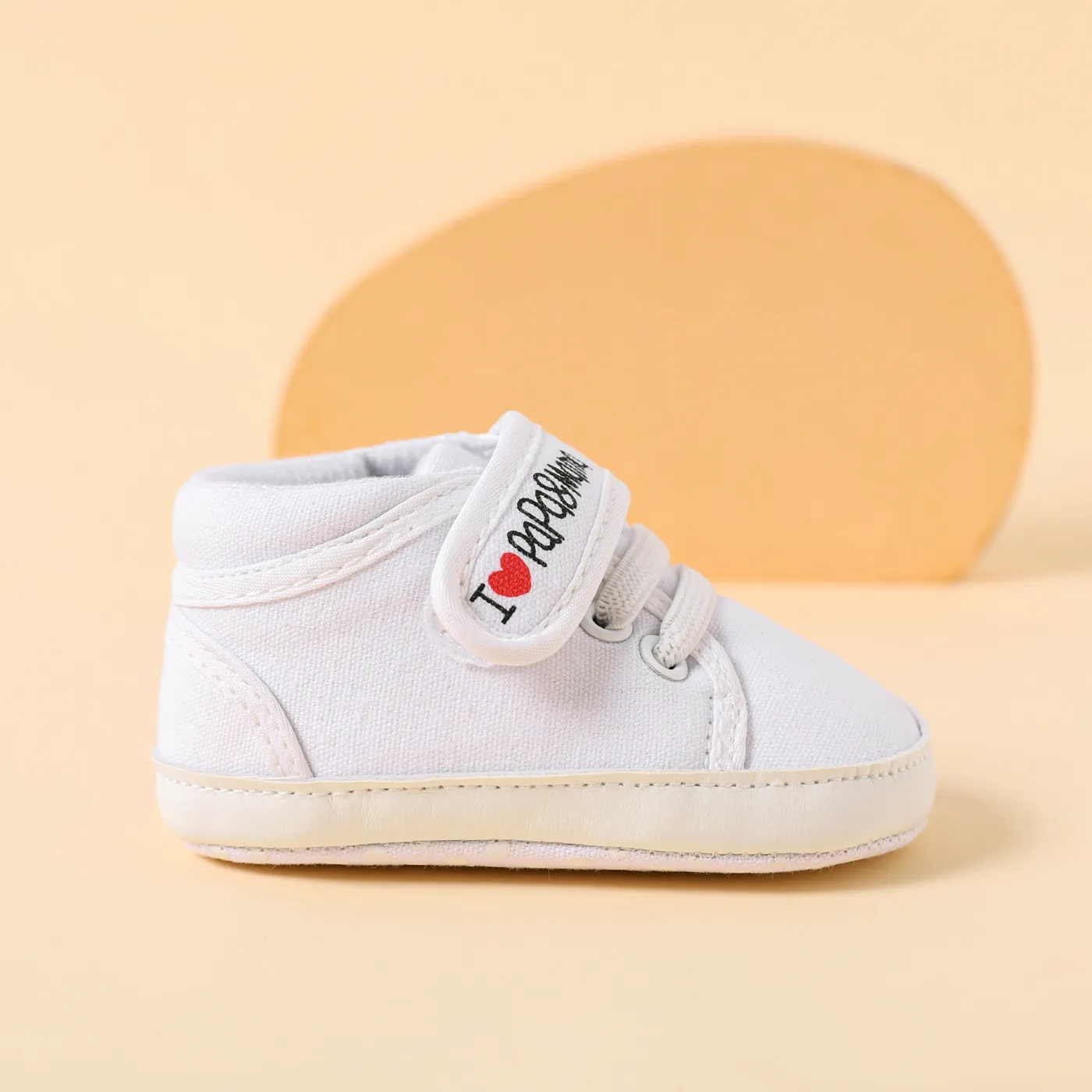 Baby / Toddler Letter Graphic White Prewalker Shoes  image 2