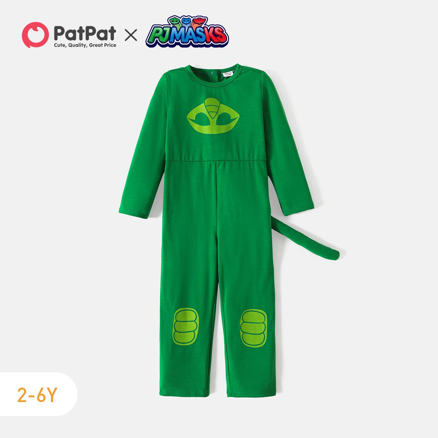 

PJ Masks Toddler Girl/Boy Back Button Design Long-sleeve Jumpsuits