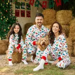 Christmas Dinosaur Print Family Matching Long-sleeve Hooded Onesies Pajamas Sets (Flame Resistant)  image 4