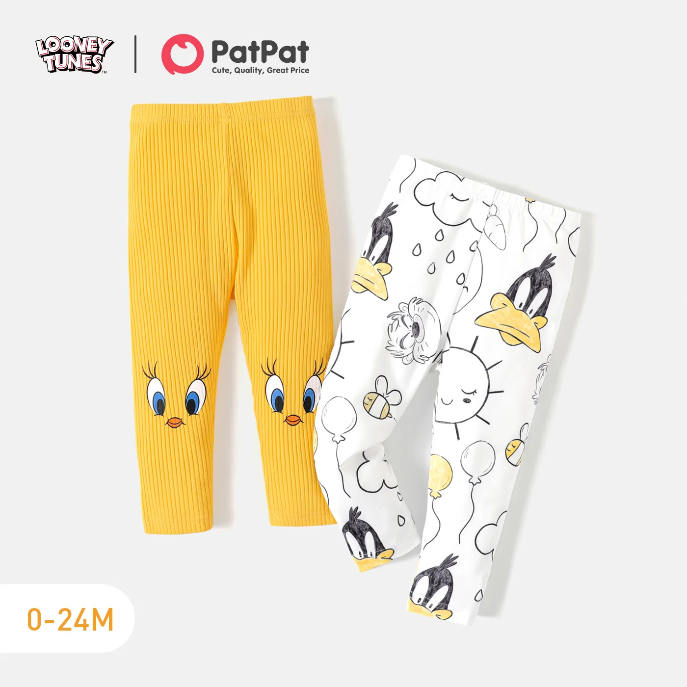 Looney Tunes Menina Infantil Animais Leggings/Slim-fit/Bootcut  image 2