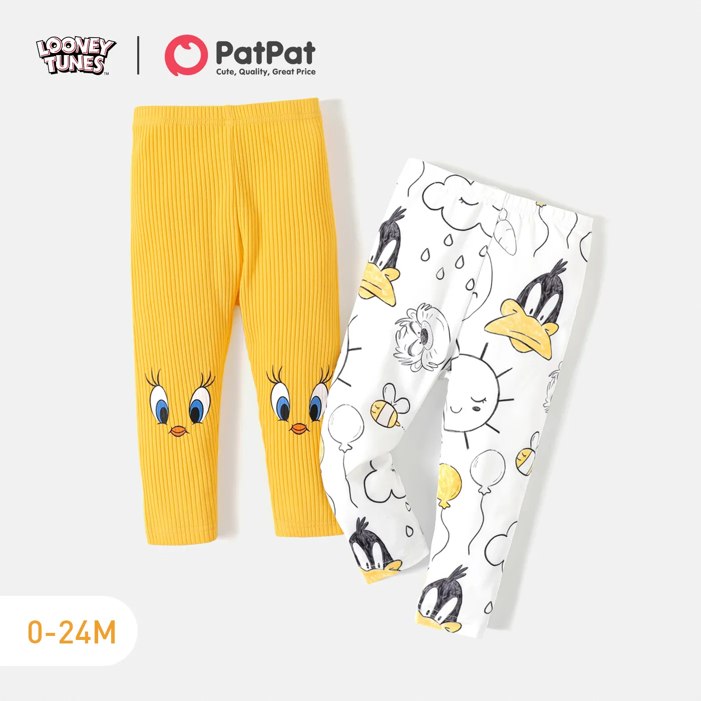 Looney Tunes Baby Girl Cartoon Print Leggings Pants