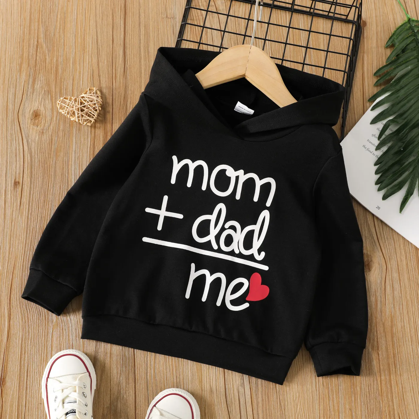 

Toddler Girl/Boy Letter Heart Print Hoodie Sweatshirt