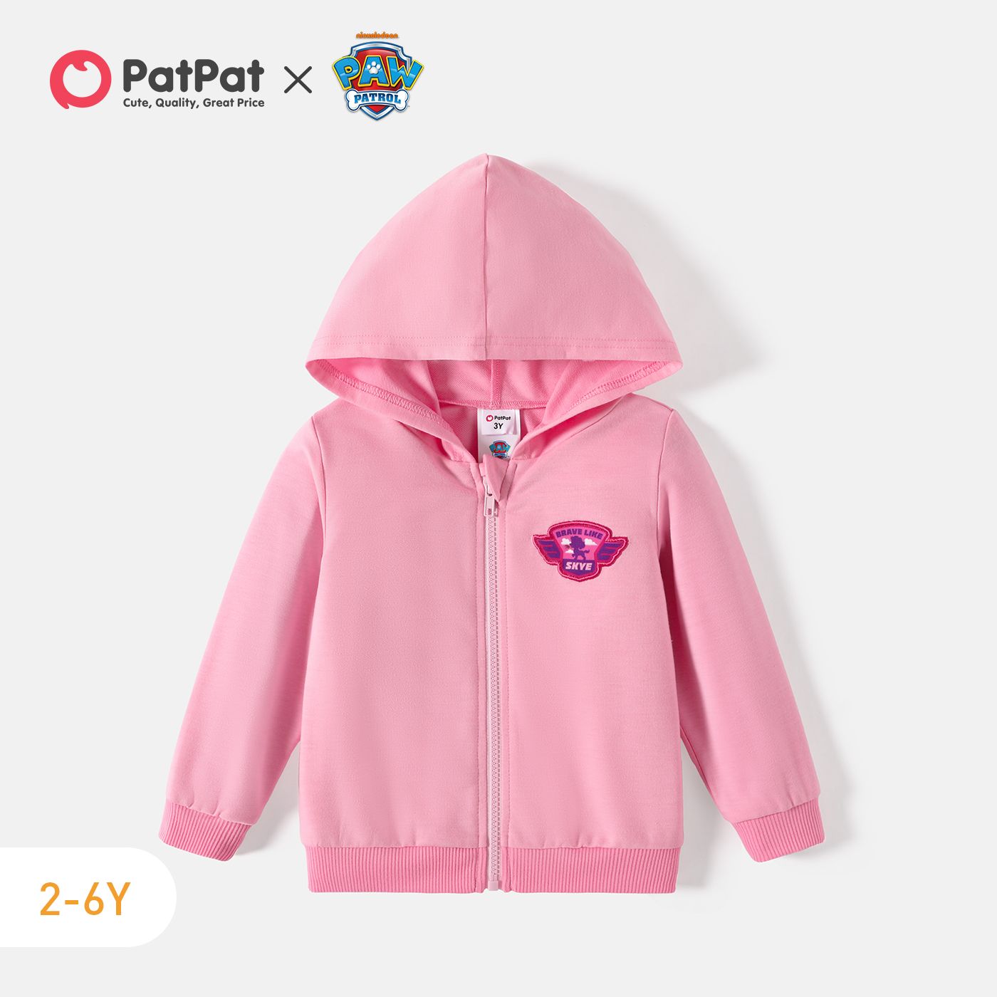 PAW Patrol Toddler Girl/Boy Character Print Zip-up Hooded Jacket Sweatshirt