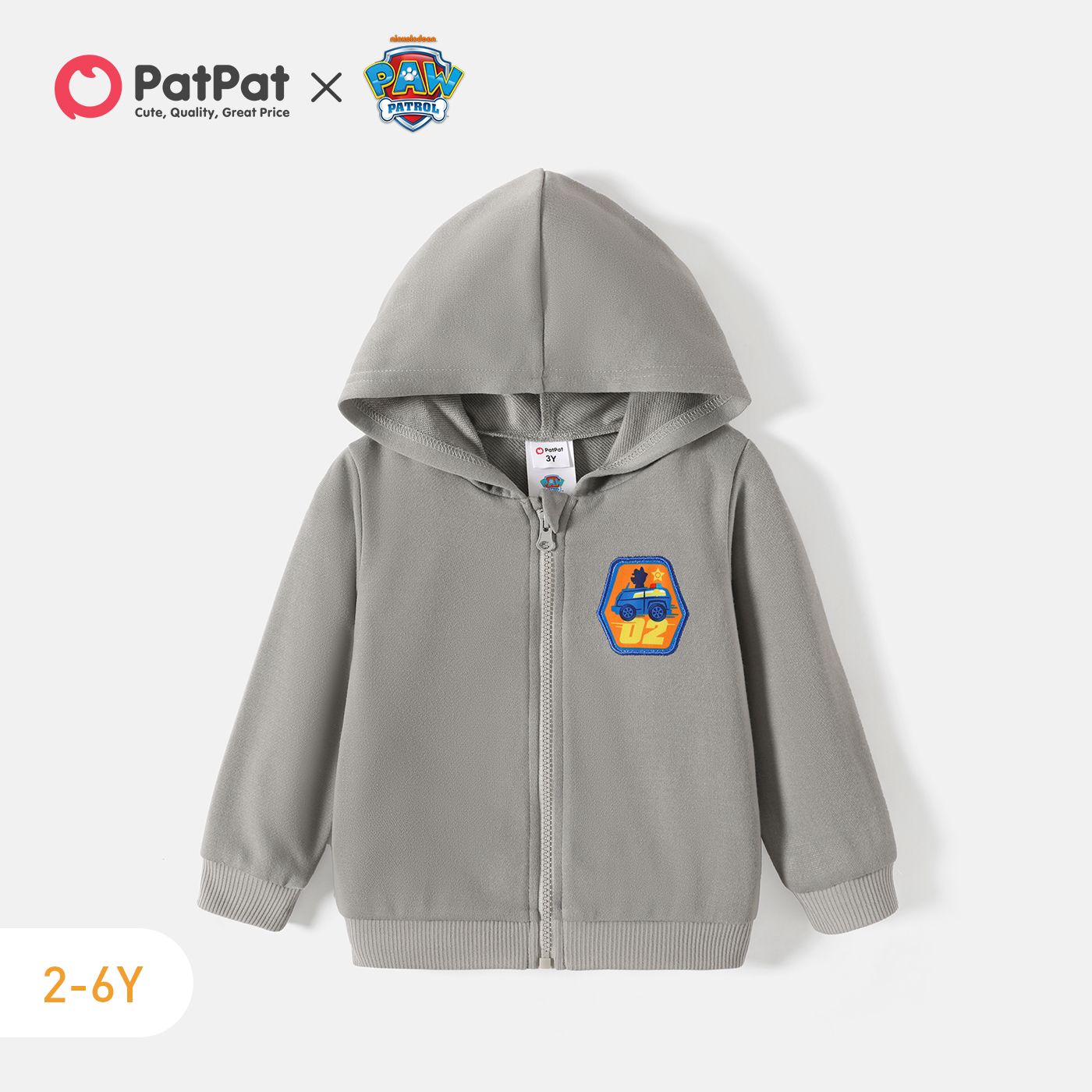 PAW Patrol Toddler Girl/Boy Character Print Zip-up Hooded Jacket Sweatshirt