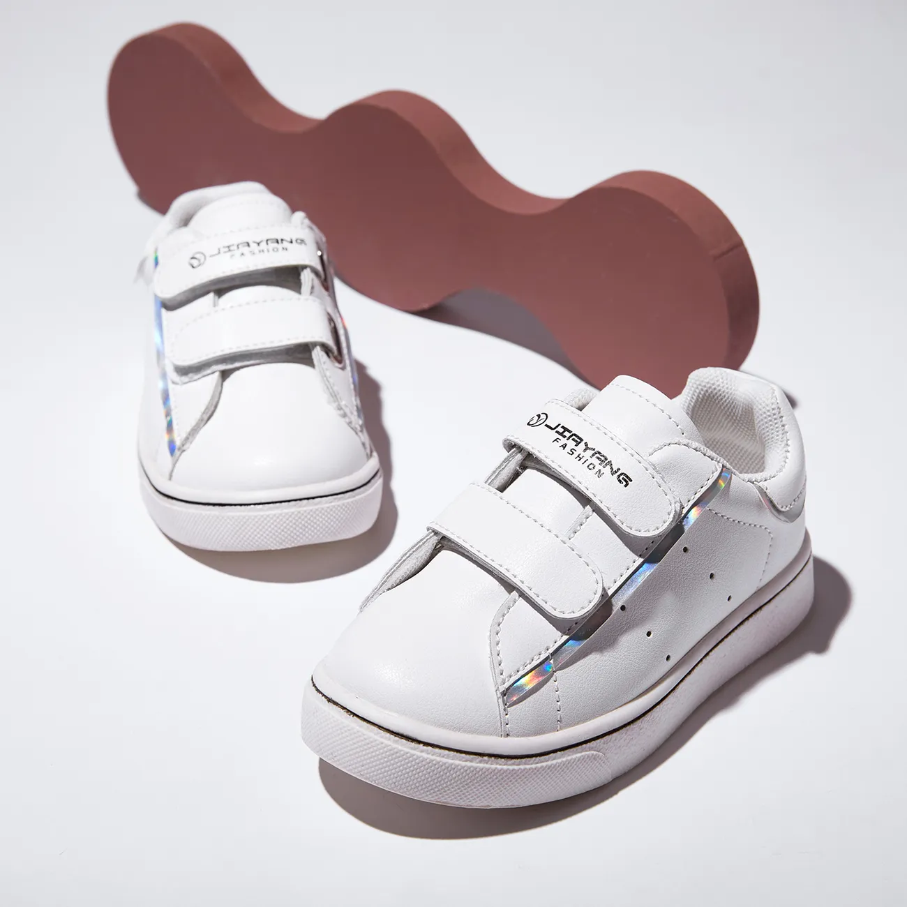 Toddler / Kid Holographic Detail Casual Shoes White big image 1