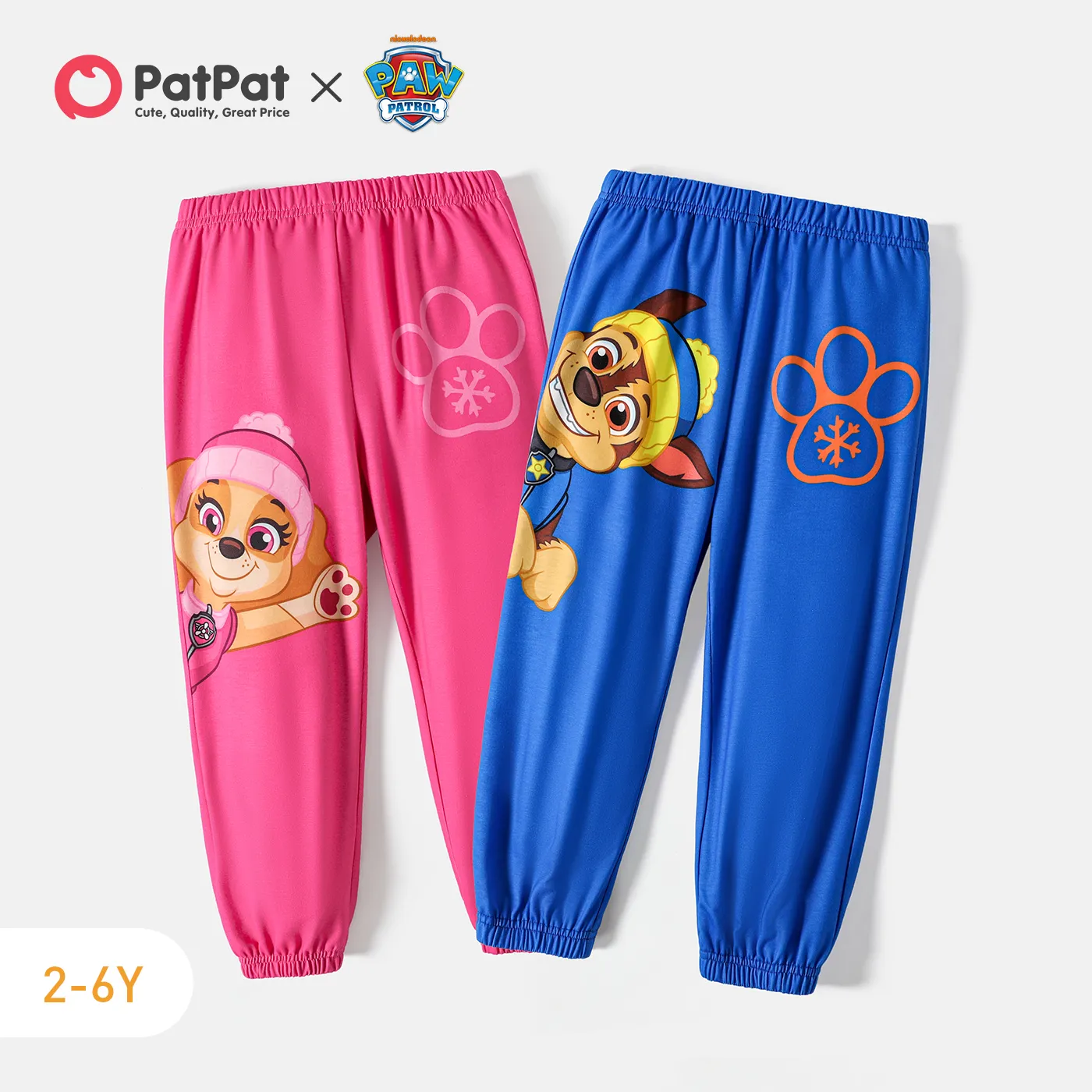 

PAW Patrol Toddler Boy/Girl Christmas Colorblock Raglan Sleeve Pullover Sweatshirt/ Elasticized Pants