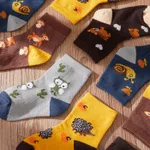 5-pairs Baby / Toddler Cartoon Animal Graphic Crew Socks Set  image 4