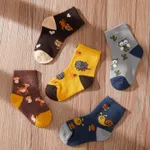 5-pairs Baby / Toddler Cartoon Animal Graphic Crew Socks Set  image 2
