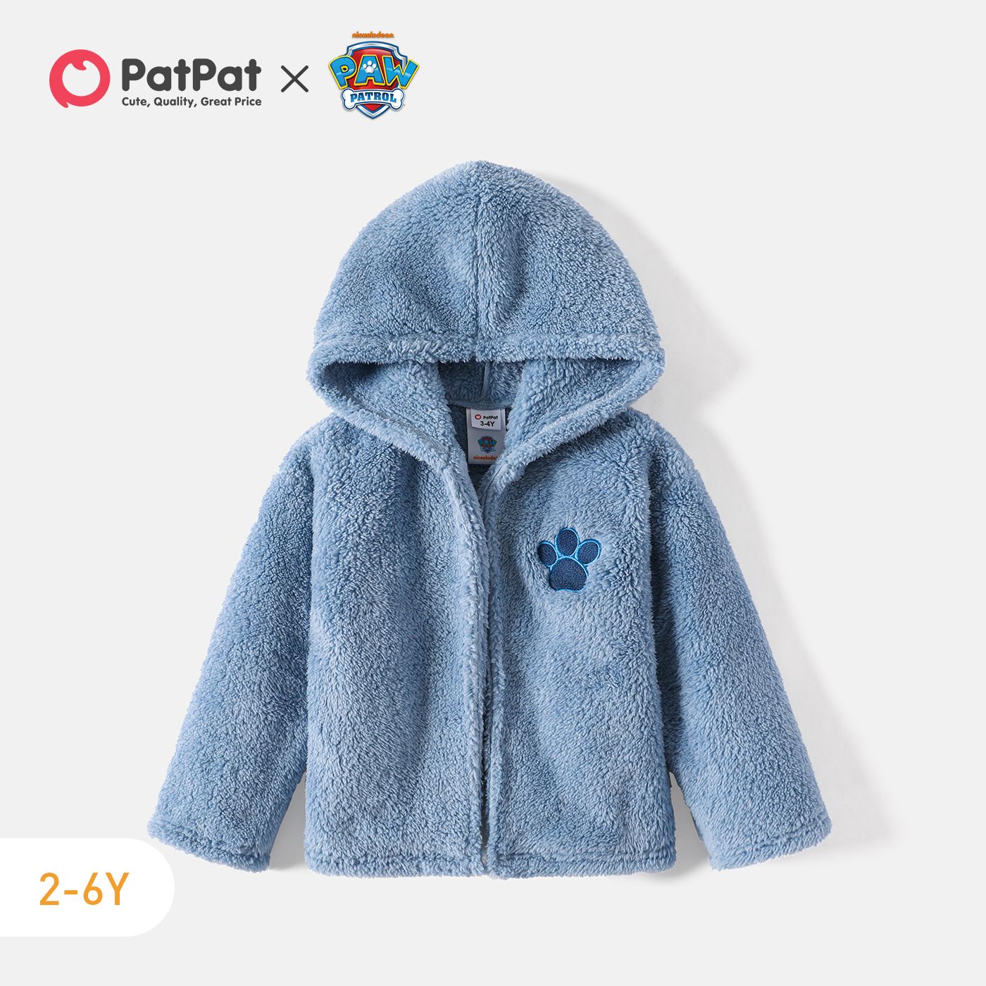 PAW Patrol Toddler Girl/Boy Embroidered Fleece Hooded Jacket