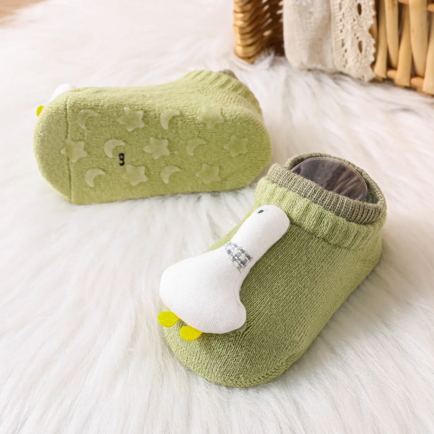 Baby 3D Cartoon Decor Floor Socks  big image 1