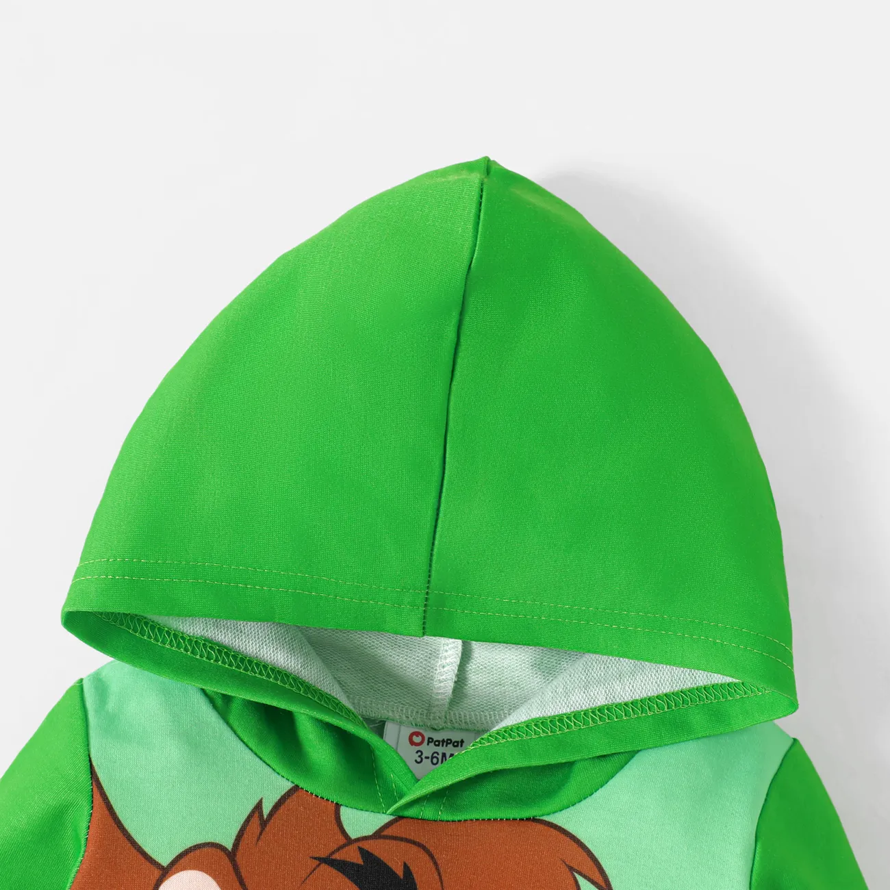 Looney Tunes Baby Boy/Girl Long-sleeve Graphic Hoodie and Sweatpants Set Green big image 1
