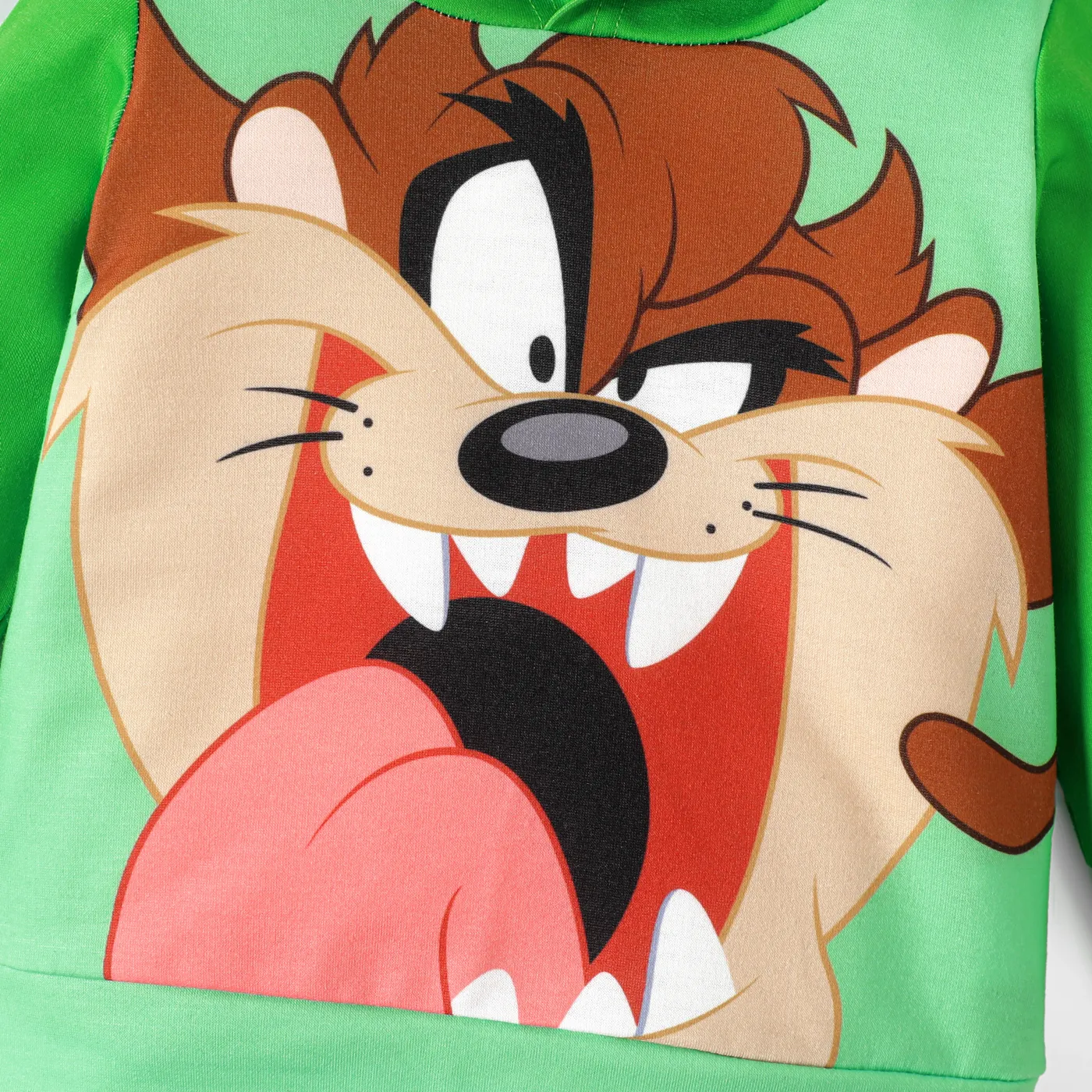 Looney Tunes 2 unidades Bebé Unissexo Com capuz Coelho Infantil Manga comprida Conjunto para bebé Verde image 3