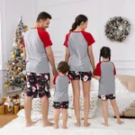 Christmas Santa and Letter Print Family Matching Short-sleeve Pajamas Sets (Flame Resistant)  image 3