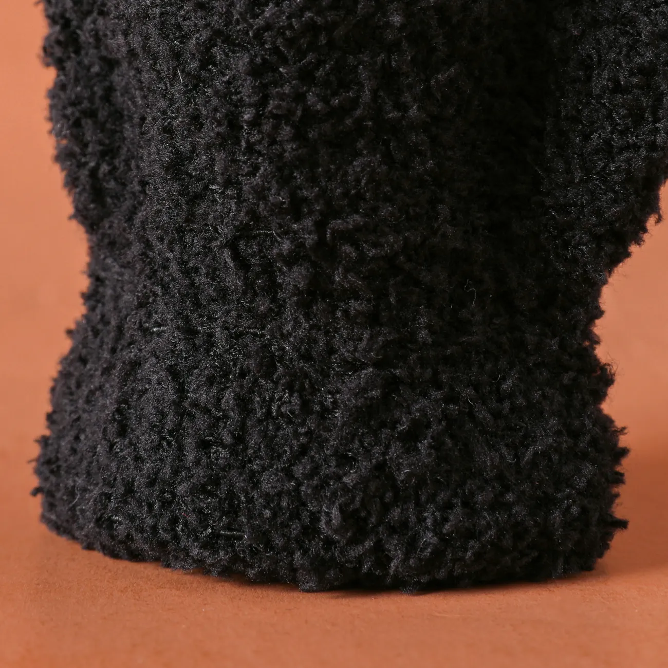 gants de mitaines thermiques en peluche pour bébés / tout-petits Noir big image 1
