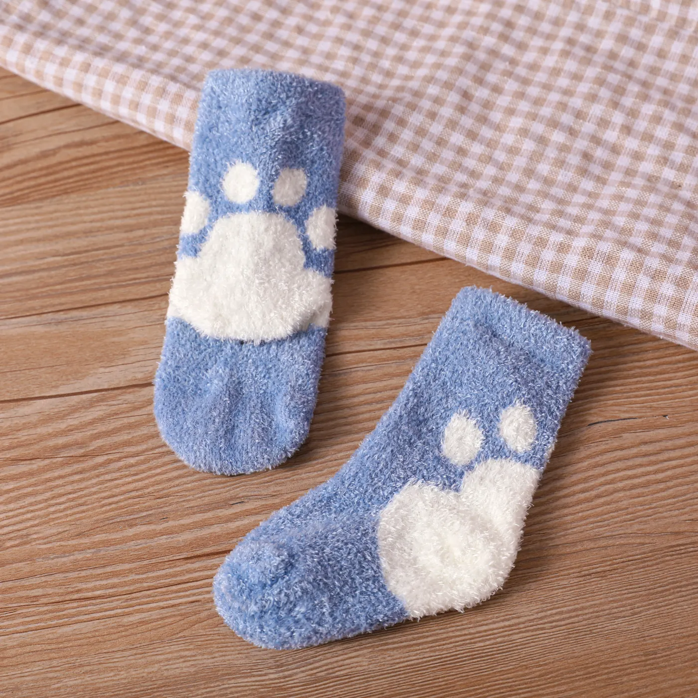 Baby Two Tone Thermal Plush Socks