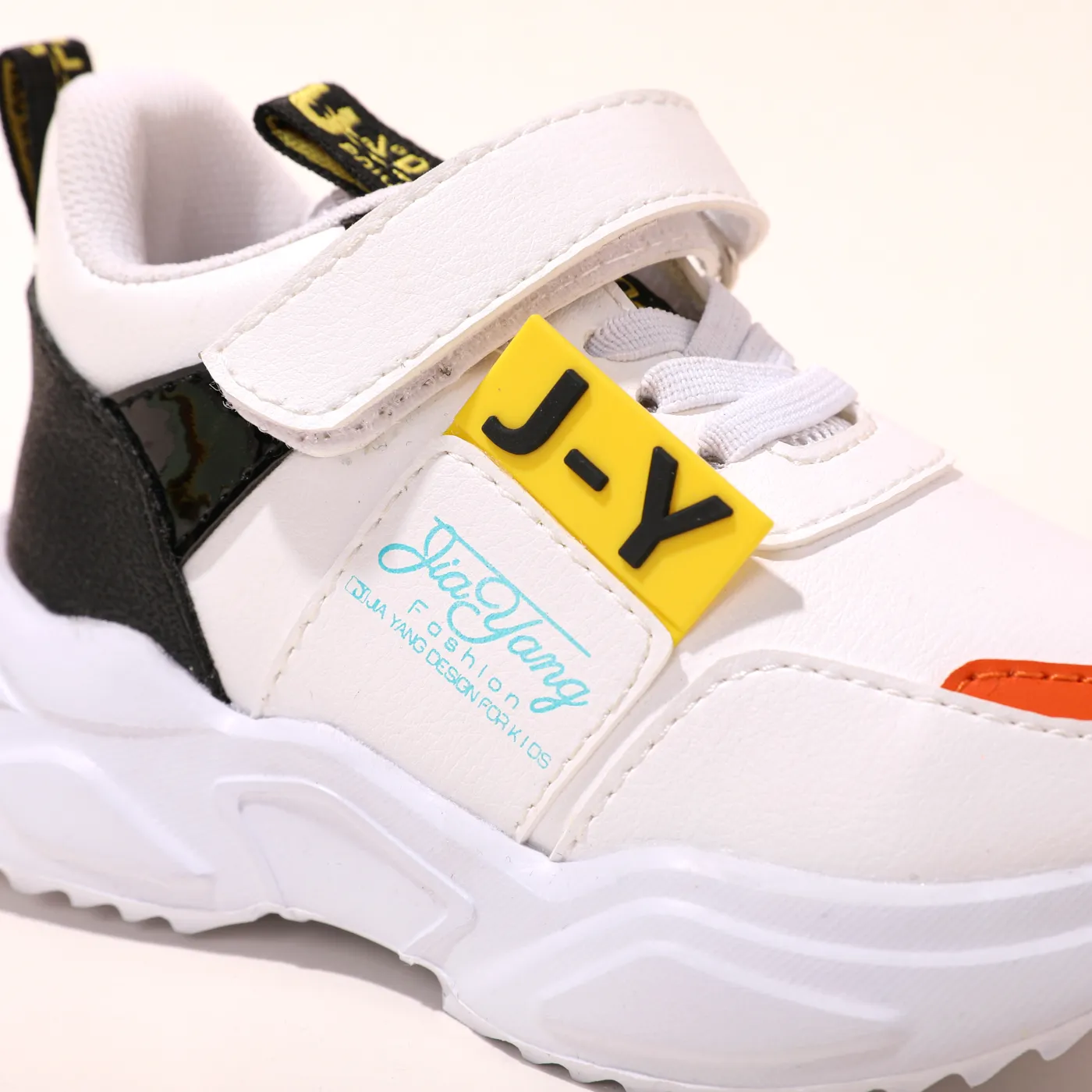 Toddler / Kid Letter Graphic Velcro Strap Sneakers White image 4