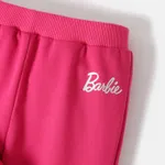 Barbie 2pcs Toddler Girl Character Print Pink Hoodie Sweatshirt and Flared Pants Set  image 4