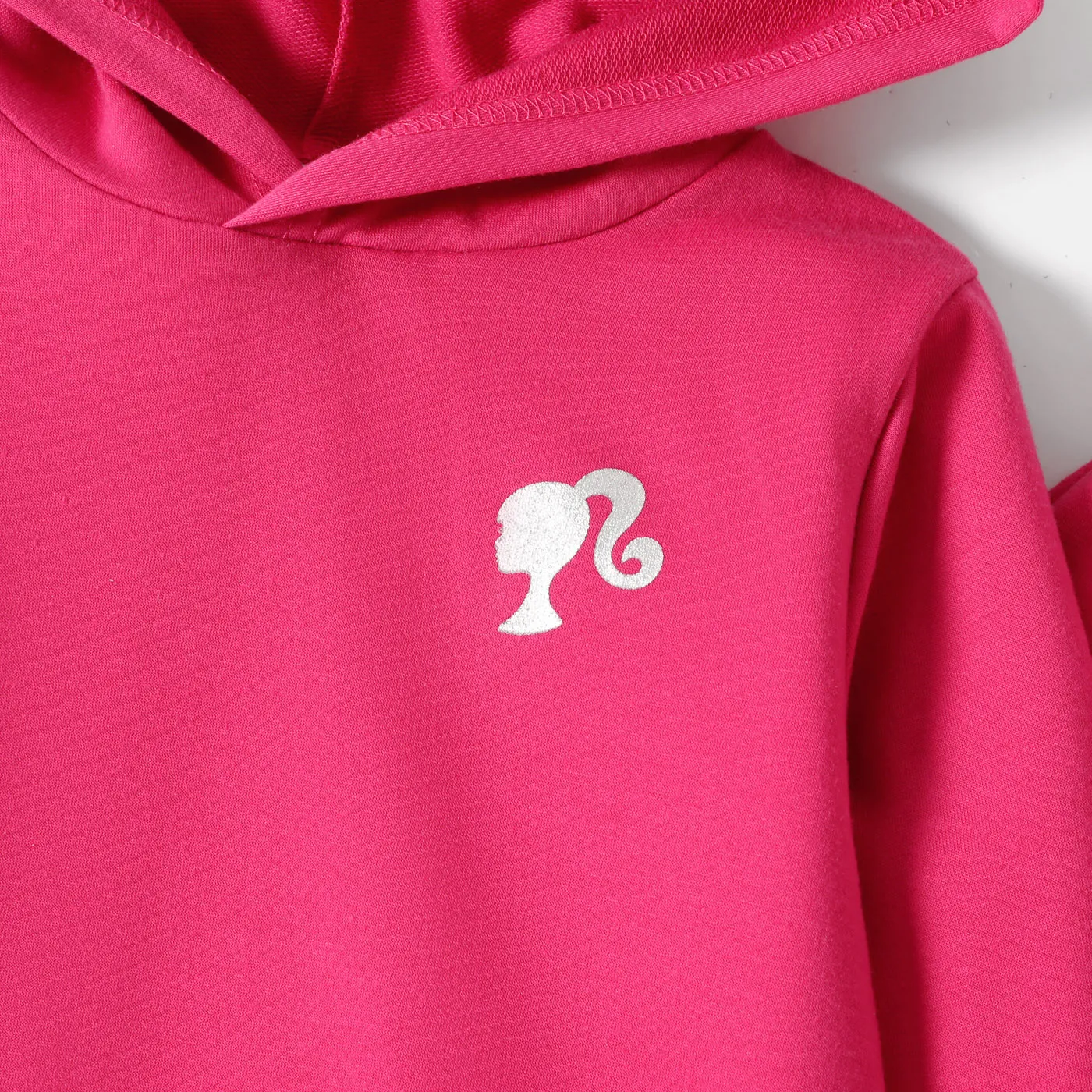 Barbie 2pcs Toddler Girl Character Print Pink Hoodie Sweatshirt and Flared Pants Set  image 2