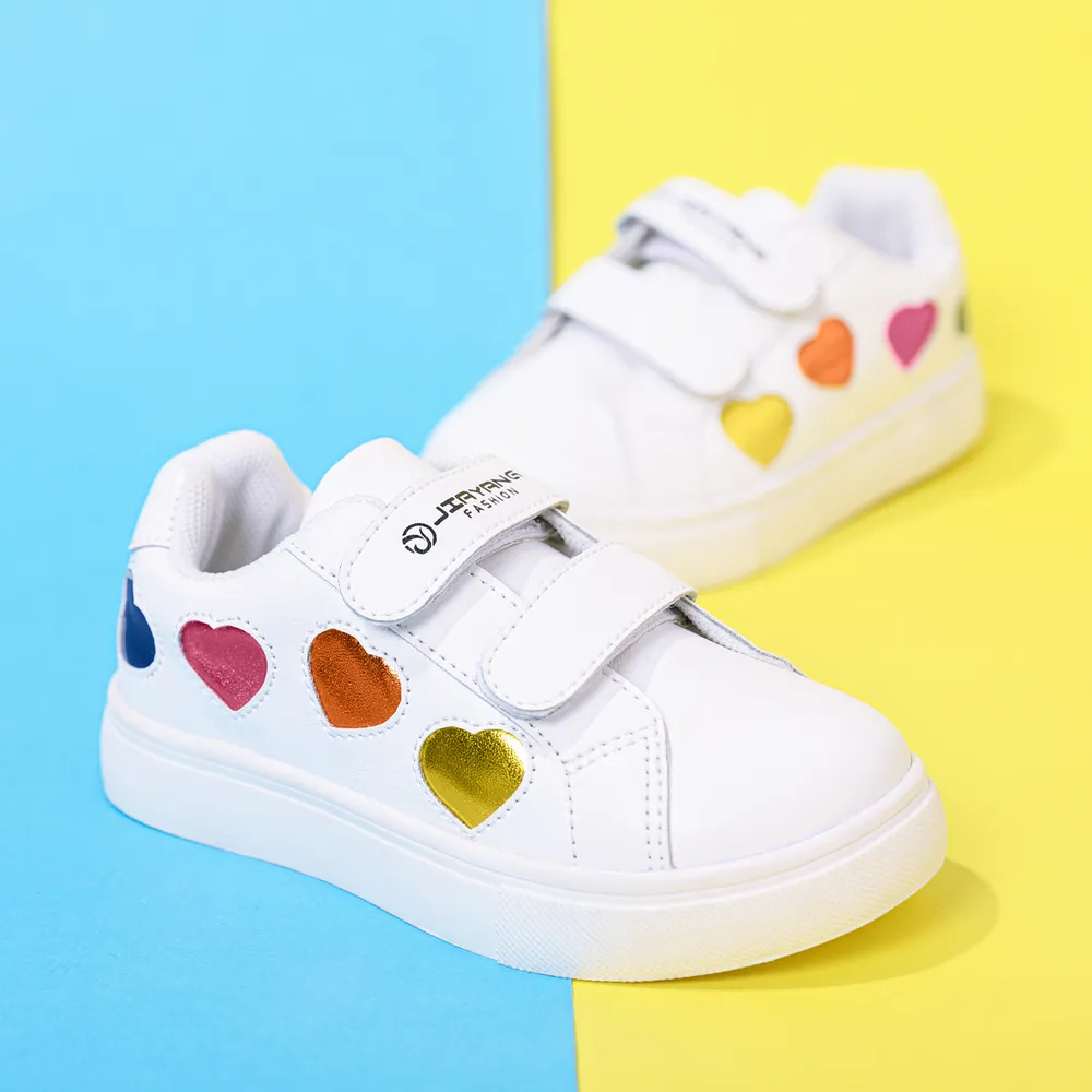 Toddler / Kid Colorful Heart Graphic Casual Shoes  big image 3